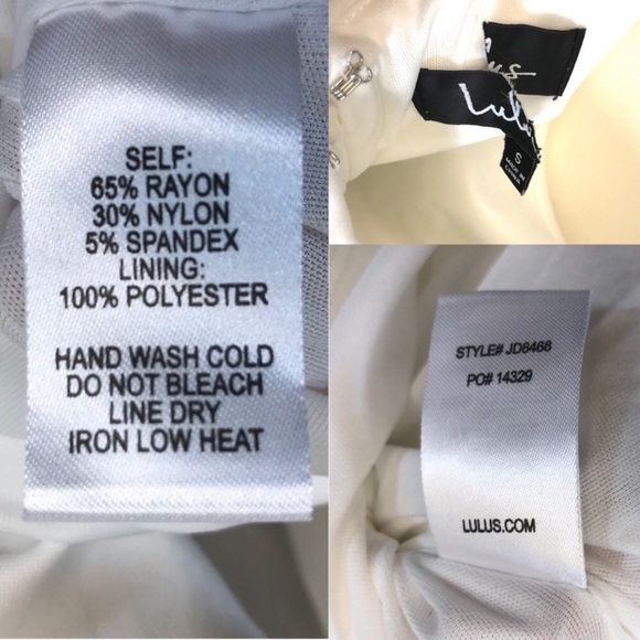 LULU’S GLAM WHITE ASYMMETRICAL OFF-THE-SHOULDER S - Picture 7 of 7